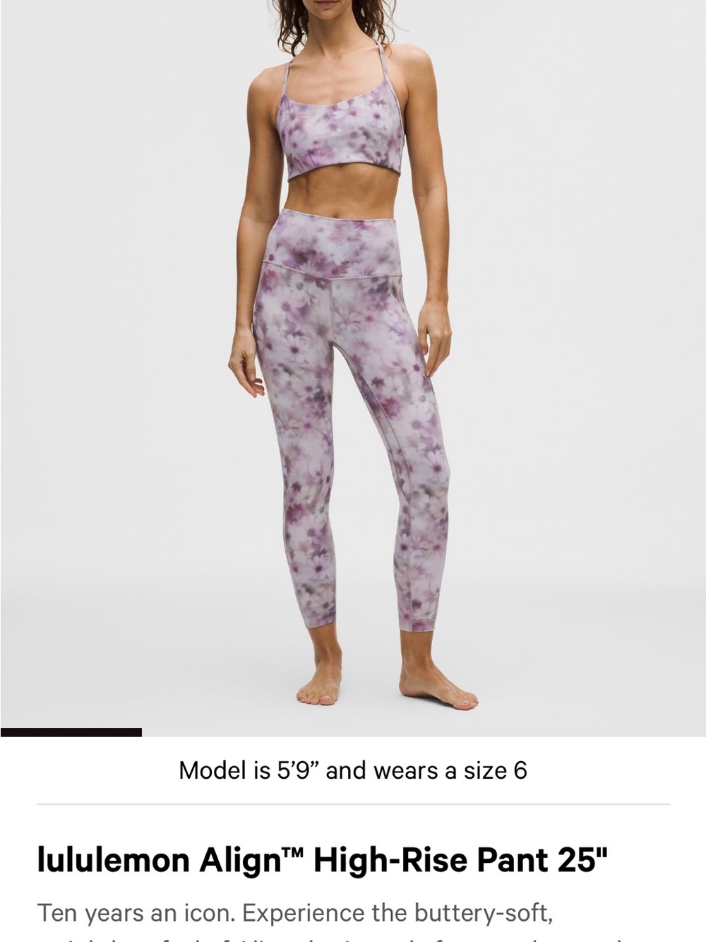 lululemon athletica Purple Tie-Dye High-Rise Legging